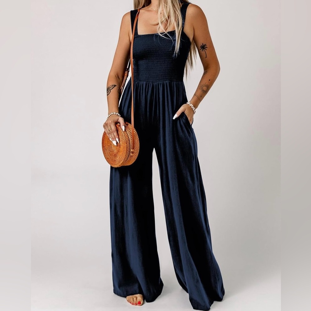 Navy Blue Jumpsuit